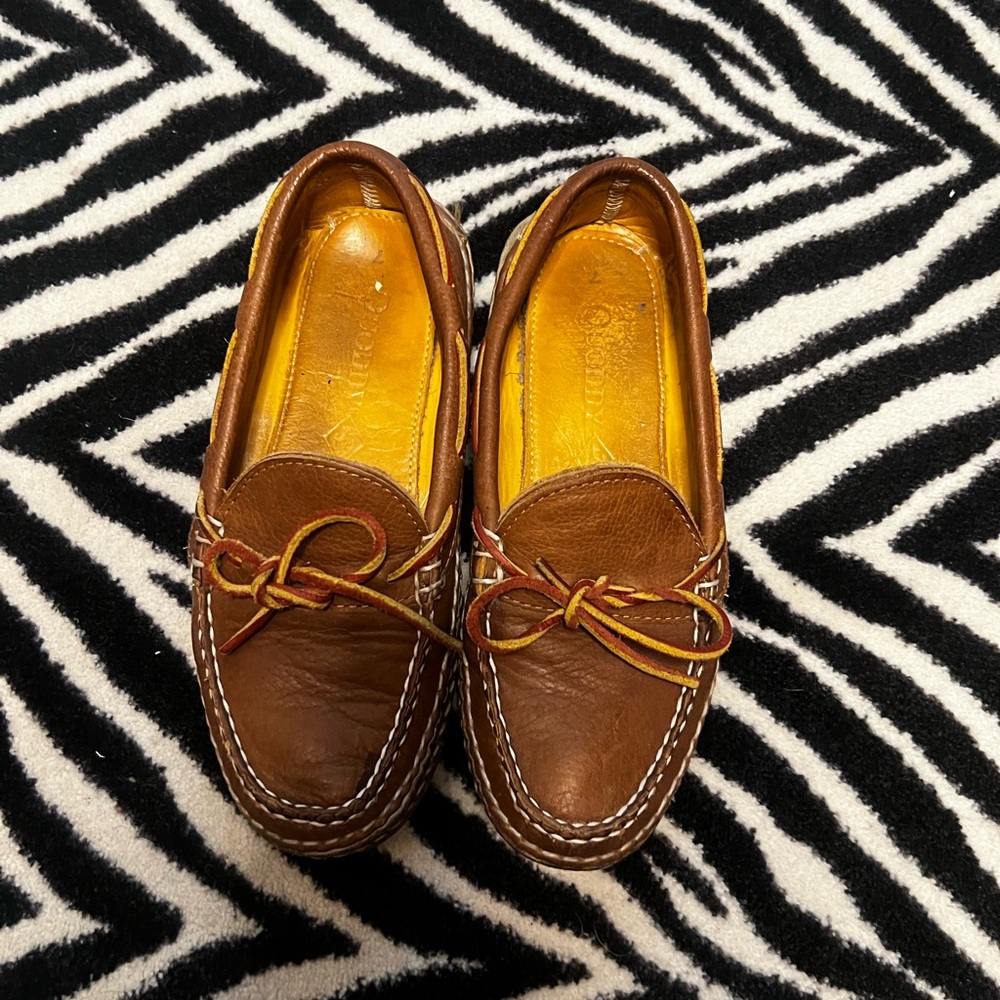 Women’s Quoddy Brown Leather moccasin loafers